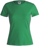 T-paita Women Colour T-Shirt "keya" WCS180, vihreä liikelahja logopainatuksella